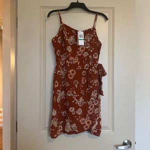 Orange Floral Dress by Mason & Belle - L